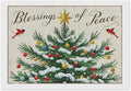 Diamond Painting Kits for Adults - Christmas Snowy Pine & Inspirational Blessings of Peace Painting DIY 5D Full Drill Diamond Dots Paintings with Diamonds Gem Art And Crafts Home Decor 8"x12"