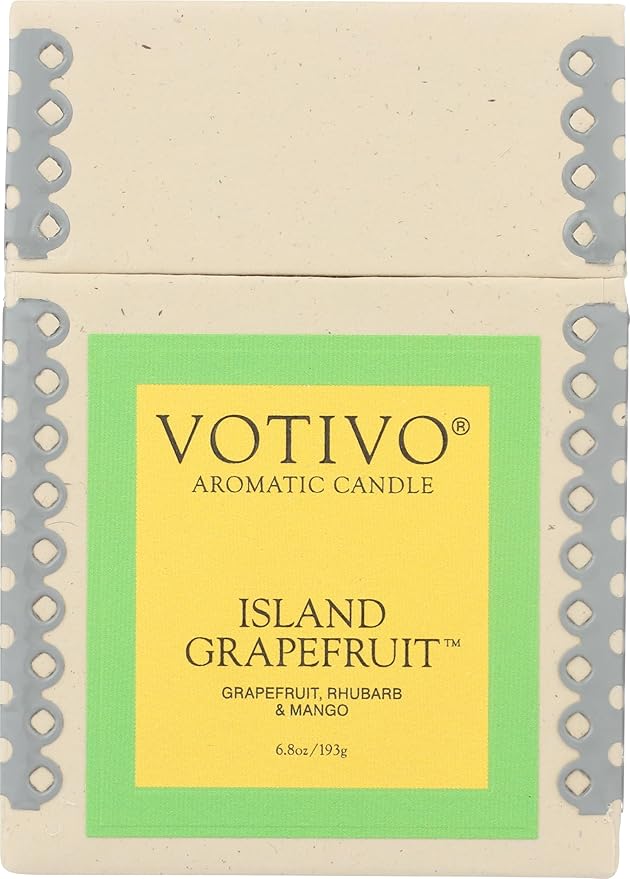 VOTIVO 6.8oz Aromatic Candle-Island Grapefruit