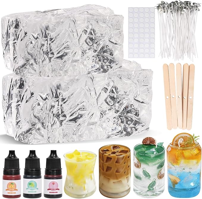 3.3LB Jelly Wax for Candle Making– Clear Gel Wax with High Transparency, Long Burning Time – DIY Scented Candles, Dried Flower, Ocean & Decorative Crafts