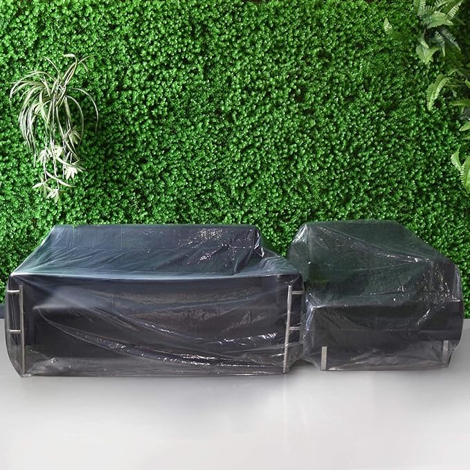 TUPARKA Large Furniture Cover Poly Storage Bag Heavy Duty Sofa Slipover for Moving Long Term Storage 110" x 72", 2 Set
