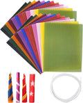 Thleunei Beeswax Candle Making Kit for Kids - 24 Pack 10x8 Inch Beeswax Sheets Candles Making Kit Supplies - Perfect DIY Craft Gift for All Ages,Create Beautiful, All-Natural Candles at Home