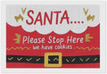 AIVKIEJK Diamond Painting Kits for Adults - Christmas Santa 'Please Stop Here' Painting DIY 5D Full Drill Diamond Dots Paintings with Diamonds Gem Art and Crafts Home Decor 8"x12"