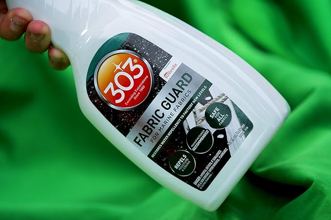 303 Marine Fabric Guard - Restores Water and Stain Repellency To Factory New Levels, Simple and Easy To Use, Manufacturer Recommended, Safe For All Fabrics, 32oz (30604CSR)