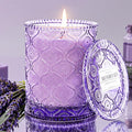 Dream Weaver Lavender Scented Jar Candle - Relaxing & Calming Aromatherapy Candle for Sleep, Natural Soy Wax Lavender Home Scented Candles for Stress Relief & Meditation, 50-Hour Long Burn Time