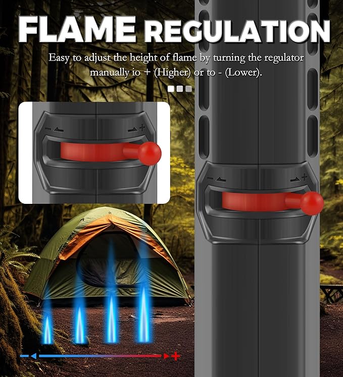 Samniu 4 Pack of Torch Lighter, Windproof Adjustable Jet Flame, with Safety Lock, Long Refillable Butane Torch Lighters for Grill, Camping, Candle, Stove (NO Gas)