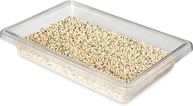 Rubbermaid Commercial Products Polycarbonate Food Storage Box/Tote, 2 Gallon, Clear, for Restaurant/Kitchen/Cafeteria