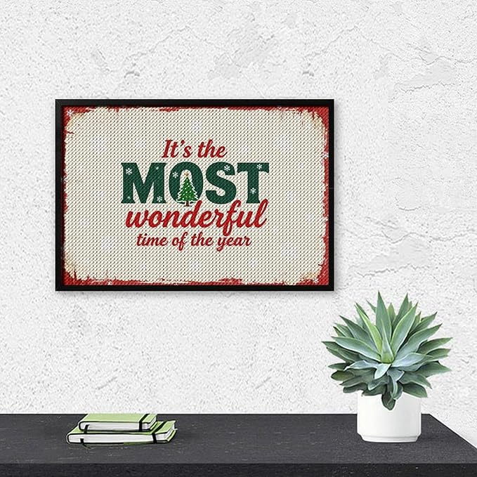 Diamond Painting Kits for Adults - Quote & Christmas Tree Humorous Most Wonderful Time of The Year Painting DIY 5D Full Drill Diamond Dots Paintings with Diamonds Gem Art And Crafts Home Decor 8"x12"