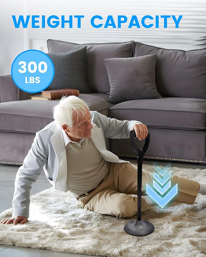 Mobility Aids Tool Device to Help Get up from Floor, Standing Aids & Supports Assist Handle for Seniors, Lift Assist for Elderly, Indoors, Garden, Housework, Black, 503C