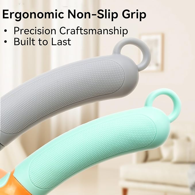 Pet Hair Remover & Lint Roller - Removes Cat/Dog Hair from Car Interiors, Furniture, Couches, Carpets, and Bedding - Reusable & Washable Animal Fur Removal Tool for Pet Owners (Green&Orange)