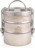 Indian-Tiffin 3 Tier Stainless Steel Small Tiffin Lunch Box