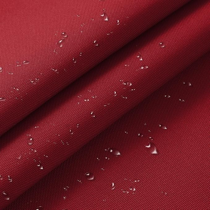 1200D Thicken Waterproof Canvas Fabric by The Yard 58" W Water-Resistant Polyester Fabric Heavy Duty Outdoor Upholstery Material for Chair Patio Cushion Furniture Cover Sewing DIY, 5 Yards Red