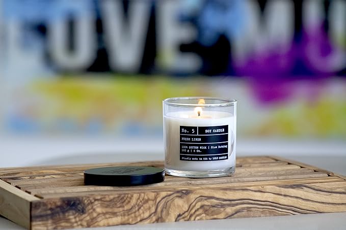 Lulu Candles | Gardenia | Luxury Scented Soy Jar Candle | Hand Poured in The USA | Highly Scented & Long Lasting- 6 Oz.