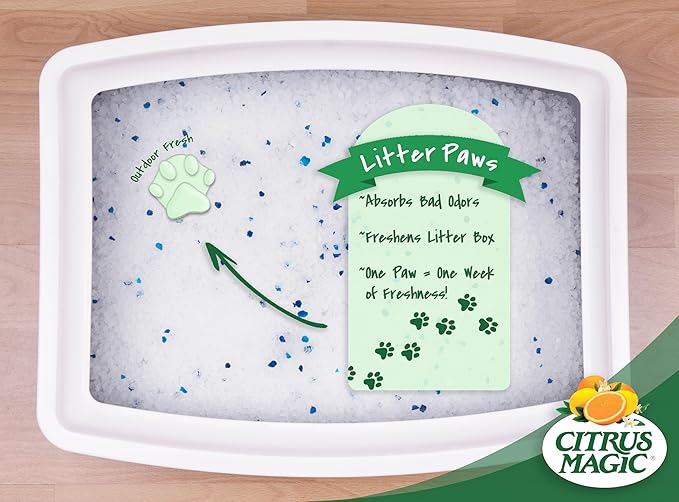 Citrus Magic Pet Odor Control Paws for Litter, Outdoor Fresh, 6-Count, Pack of 2