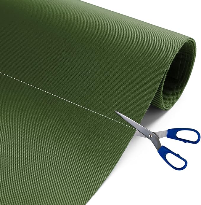 Nylon Fabric, 58" W 420D Waterproof Fabric 2 Yard Ripstop Nylon Material Outdoor Upholstery Twill Sewing Material for Patio Chair, Cushion, Purse, Tote Bag, Tent, Tarp Cover, DIY Project Retro Green