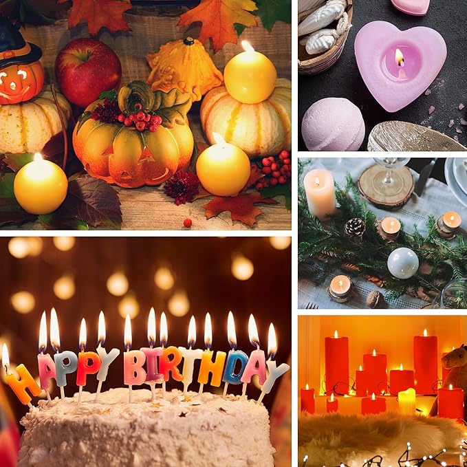 Candle Wick Roll, RAPUDA 200 Ft 24 PLY Braided Wick Spool, 2 Pcs Metal Candle Wick Holders,100 Pcs Metal Sustainer Tabs, 60 pcs Candle Thread Stickers for Candle DIY Craft Making