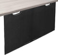 VIVO Black 30 inch Under Desk Privacy and Cable Management Organizer Sleeve, Wire Hider Kit Panel System, DESK-SKIRT-30