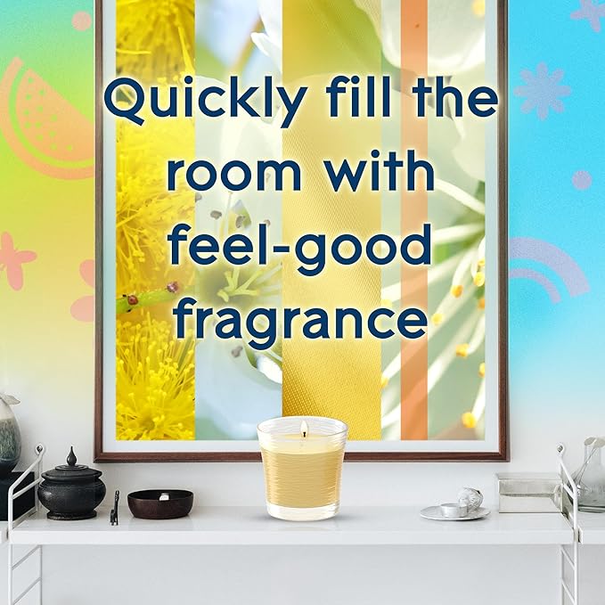 Glade Candles, Radiant Bloom Limited Edition, Fragrance Infused with Essential Oils, 8.16 oz Total, 2 Pack