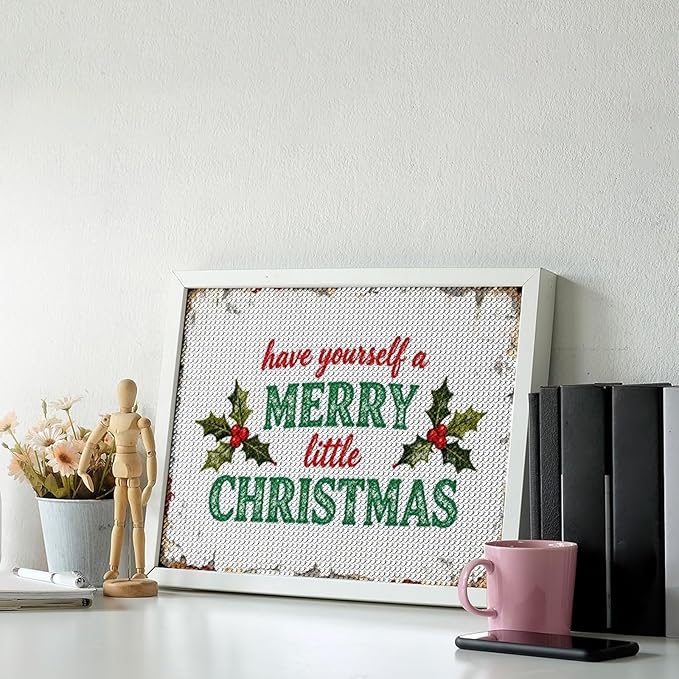 AIVKIEJK Diamond Painting Kits for Adults - Merry Christmas Santa Painting DIY 5D Full Drill Diamond Dots Paintings with Diamonds Gem Art and Crafts Home Decor 12"x16"