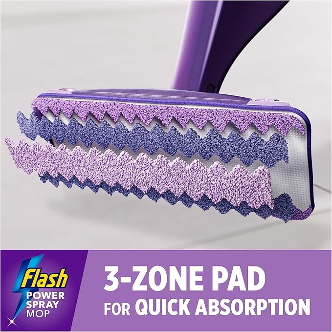 Flash Power Spray Mop Microfibre Cloth - Washable & Reuseable Microfibre Pad For Any Type of Floor