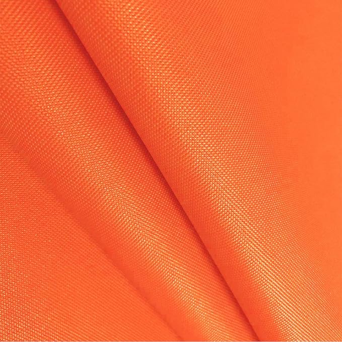 Foreate Waterproof Canvas Fabric by The Yard 600D Upholstery Fabric for Chairs 58" Wide Indoor Outdoor Water Resistant Canvas Polyester Material Sewing DIY Cloth, 3 Yards Orange