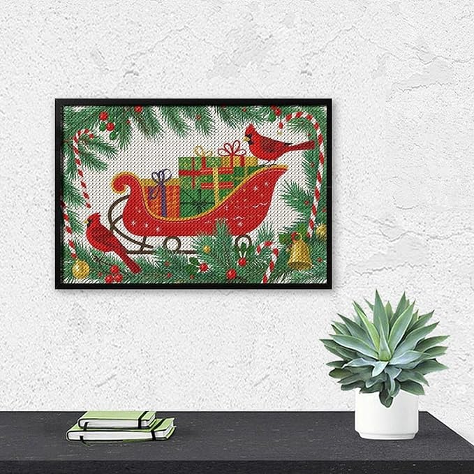AIVKIEJK Diamond Painting Kits for Adults - Christmas Celebration Halloween Painting DIY 5D Full Drill Diamond Dots Paintings with Diamonds Gem Art and Crafts Home Decor 8"x12"