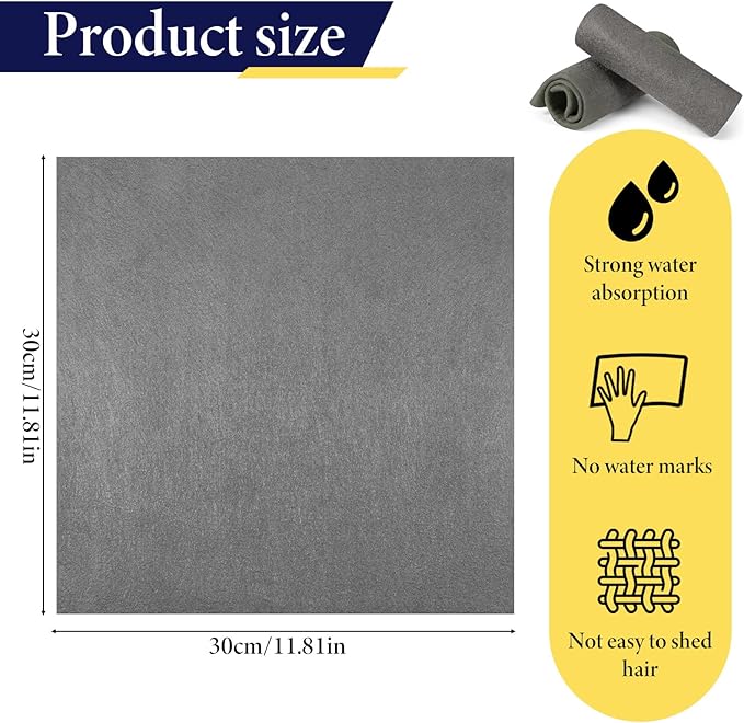 20 Pcs Thickened Magic Cleaning Cloth, Reusable Polyester Fiber Cleaning Rags Washable Cleanings Glass Cloth for Home Kitchen Window Glass Cars