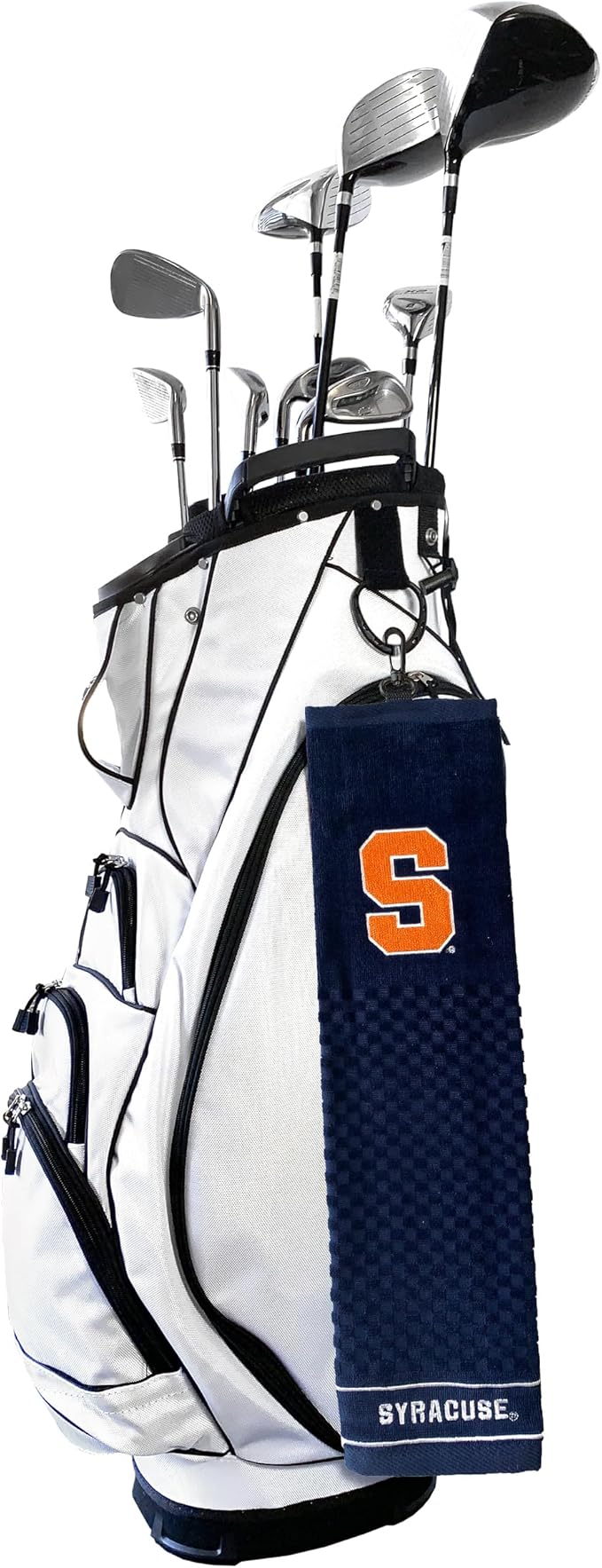 Team Golf NCAA Syracuse Orange Embroidered Golf Towel Embroidered Golf Towel, Checkered Scrubber Design, Embroidered Logo