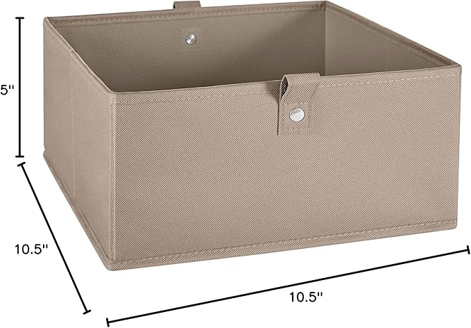 RiverRidge Kids 2pc 10.5in. W x 5in. H Folding Storage Bin Set - Taupe