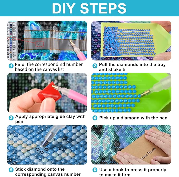 SENQAO Train Diamond Art Kits for Adult, Christmas Diamond Painting Kits for Beginners, DIY Full Drill Winter Holdiay Rhinestone Diamond Dots Gem Painting Art Craft Home Decor 12 x12 Inch
