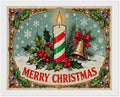 AIVKIEJK Diamond Painting Kits for Adults - Merry Christmas Candle & Holly Accents Painting DIY 5D Full Drill Diamond Dots Paintings with Diamonds Gem Art and Crafts Home Decor 16"x20"