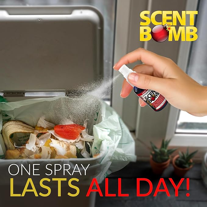 Scent Bomb Air Freshener Spray, Long-Lasting Odor Eliminator - Effective Deodorizer for Home & Car, Fresh Room Spray for Kitchen, Bathroom & Smell Neutralizer - 1 oz Pack of 4, Love Potion Scent