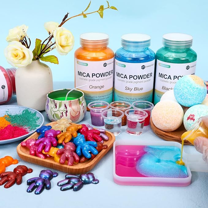 Mica Powder,200g/7.30oz Large Jar,Soft Magic Violet Mica Powder Pigment for Epoxy Resin，Lip Gloss，Paint，Dye，Soap Making，Nail Polish,Candle Making,Bath Bombs