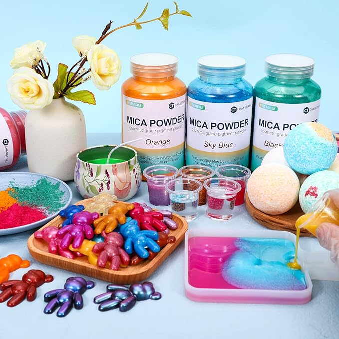Mica Powder,7.05OZ（200g）,Crystal Violet Pearl Mica Powder Pigment for Epoxy Resin，Lip Gloss，Car Paint，Dye，Soap Making，Nail Polish,Epoxy Resin,Candle Making,Bath Bombs