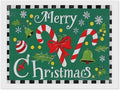 AIVKIEJK Diamond Painting Kits for Adults - Festive Merry Christmas Red Bow, Candy Cane & Bell Painting DIY 5D Full Drill Diamond Dots Paintings with Diamonds Gem Art and Crafts Home Decor 12"x16"
