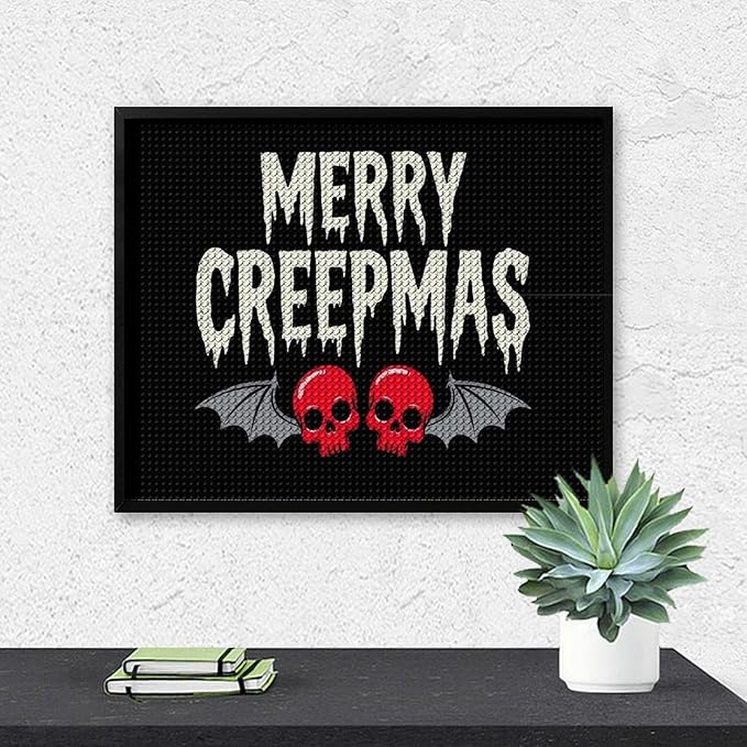 AIVKIEJK Diamond Painting Kits for Adults - Halloween & Christmas Gothic Ghost Christmas Painting DIY 5D Full Drill Diamond Dots Paintings with Diamonds Gem Art and Crafts Home Decor 16"x20"
