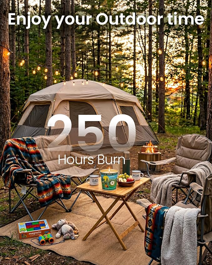 Citronella Candles Outdoor, 250 Hours Burn Citronella Oil Soy Candle for Patio Camping, 40 oz Large Long Lasting Natural Verbena Rose Summer Candles for Indoor Home Scented