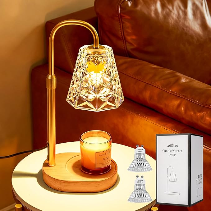Candle Warmer Lamp with Timer, Birthday Gifts for Women Mom, House Warming Gifts New Home, Wax Melt Warmer for Scented Jar
