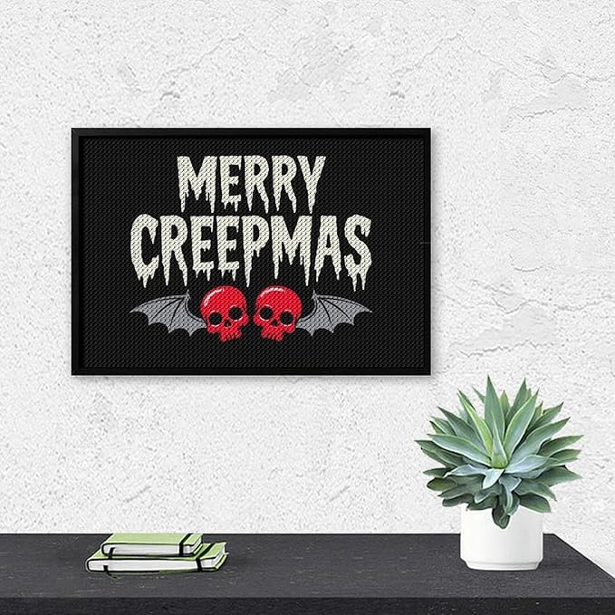 AIVKIEJK Diamond Painting Kits for Adults - Halloween & Christmas Gothic Ghost Christmas Painting DIY 5D Full Drill Diamond Dots Paintings with Diamonds Gem Art and Crafts Home Decor 8"x12"