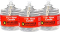 115 Hour Plus Emergency Candles, Clear Mist - Set of 3 Long-Burning Survival Candles