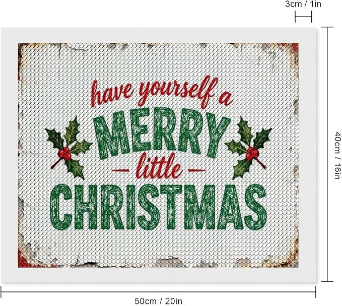AIVKIEJK Diamond Painting Kits for Adults - Merry Christmas Santa Painting DIY 5D Full Drill Diamond Dots Paintings with Diamonds Gem Art and Crafts Home Decor 16"x20"