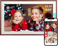 FRAMEO 15.6 Inch 32GB WiFi Large Digital Photo Frame 1920 * 1080 IPS FHD Touch Screen Smart Digital Picture Frame, Wall Mountable, Auto-Rotate,Share Instantly, Birthday Gifts for Women, Mom