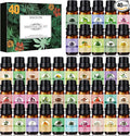 SACATR Essential Oils Set - Natural Essential Oils - Perfect for Diffuser, Humidifier,Aromatherapy, Massage,Skin & Hair Care, DIY Candle and Soap Making(40 * 10 ML)