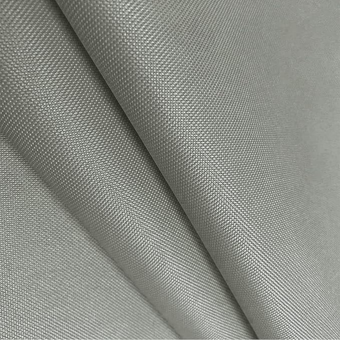 Foreate Waterproof Canvas Fabric by The Yard 600D Upholstery Fabric for Chairs 58" Wide Indoor Outdoor Water Resistant Canvas Polyester Material Sewing DIY Cloth, 10 Yards Silver Grey