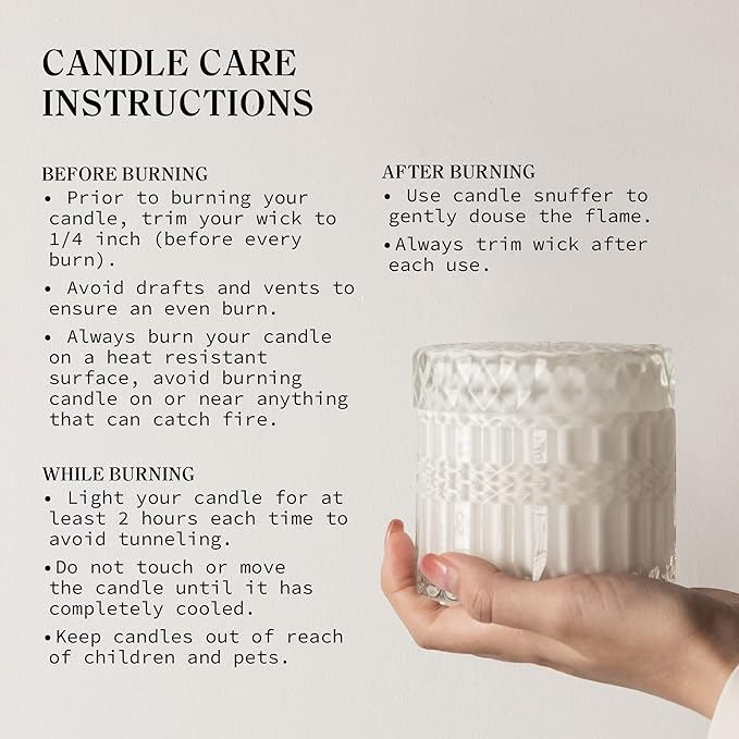 Wild Fig & Cassis Scented Candles, Crackling Wood Wick Soy Candles, Muse Collection 7.4oz Glass Jar Decorative Candle, Candles Gifts for Women