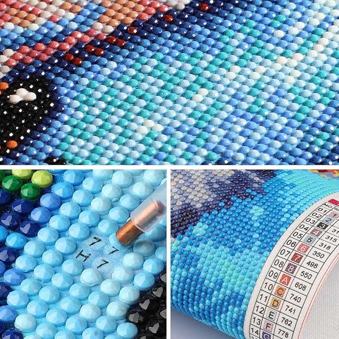 SENQAO Candles Diamond Art Kits for Adult, Christmas Diamond Painting Kits for Beginners, DIY Full Drill Winter Holdiay Rhinestone Diamond Dots Gem Painting Art Craft Home Decor 12 x16 Inch