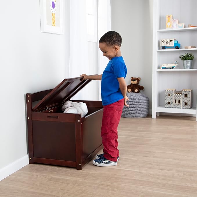Melissa & Doug Wooden Toy Chest - Espresso