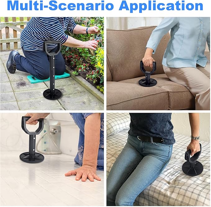Mobility Aids Tool Help Seniors Get Up from Floor/Ground, Adjustable Standing Aids & Supports Equipment to Stand up, Stand Assist Aid for Elderly for Work or Housework- (Height 7-17")