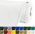 Waterproof Canvas Fabric by The Yard 58inch 600D Upholstery Material Polyester Fabric Outdoor Water Resistant Fabric for Sewing Chair Patio Cushion Purse Bag Interior, 8 Yard White