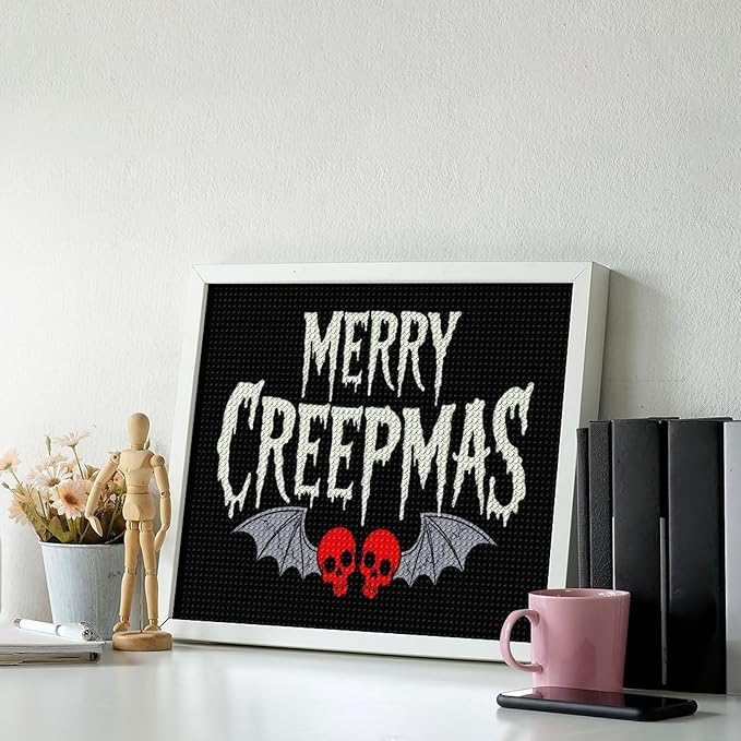AIVKIEJK Diamond Painting Kits for Adults - Halloween & Christmas Gothic Ghost Christmas Painting DIY 5D Full Drill Diamond Dots Paintings with Diamonds Gem Art and Crafts Home Decor 16"x20"