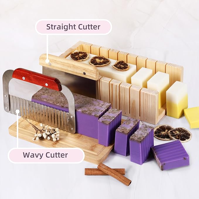 Yosamio Deluxe Soap Making Kit with Exclusive Stamp & Removable Melter–40+Pcs DIY Supplies for Adults, Easy-Clean Pot, Shea Butter & Clear Bases, Essential Oils, Molds, Dyes. Full Set for Beginners